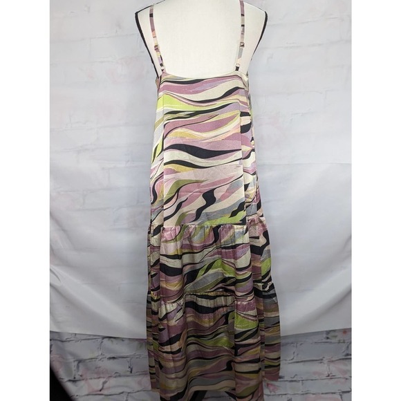 Ted Baker Warren Printed Button Through Cami Maxi Dress in DUSTY PINK Size 6 US - Picture 9 of 13